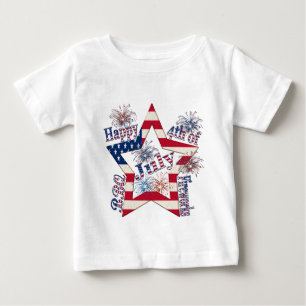 7月第4幸せ ベビーTシャツ
