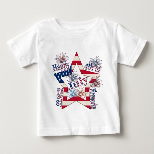 7月第4幸せ ベビーTシャツ (正面)
