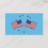 7月第4愛国心が強い米国旗Thunder_Cove 名刺 (裏面)