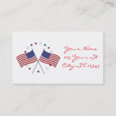 7月第4愛国心が強い米国旗Thunder_Cove 名刺 (正面)