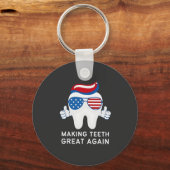 7月素晴らしの4日に歯を作る キーホルダー (正面)