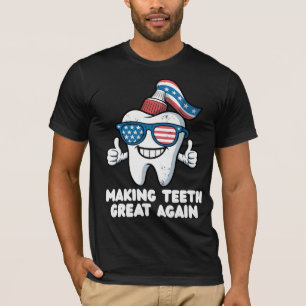 7月素晴らし4日に再び歯を作る Tシャツ