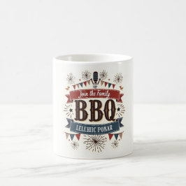 7月素朴4日マグカップ – BBQピクニックレトロスタイル コーヒーマグカップ