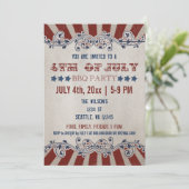 7月素朴4日BBQパーティの招待状 招待状 (スタンド正面)