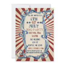7月素朴4日BBQパーティの招待状