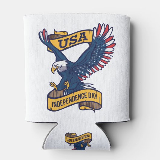 7月誇りを持った1日のハゲ・イーグル4日 缶クーラー (裏面)