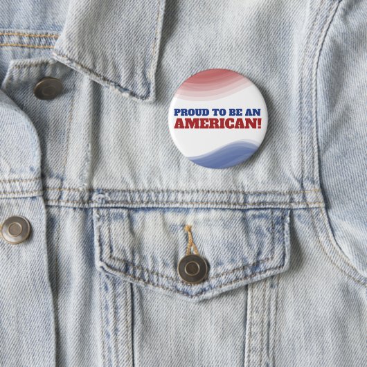 7月誇りを持った4日にアメリカ国旗を掲げる 缶バッジ (インサイチュ)