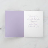 7月誕生フラワーラークスパー誕生日 カード (内部)