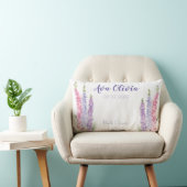 7月誕生フラワーラークスパー ランバークッション (椅子)