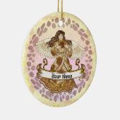 7月誕生日エンジェル誕生日カスタムオーナメント セラミックオーナメント (右)