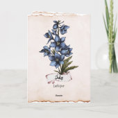 7月誕生日フラワーカード カード (裏面)