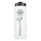 7月誕生日月花《植物》スイレン タンブラー (正面)