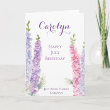 7月誕生日誕生月フラワーラークスパー