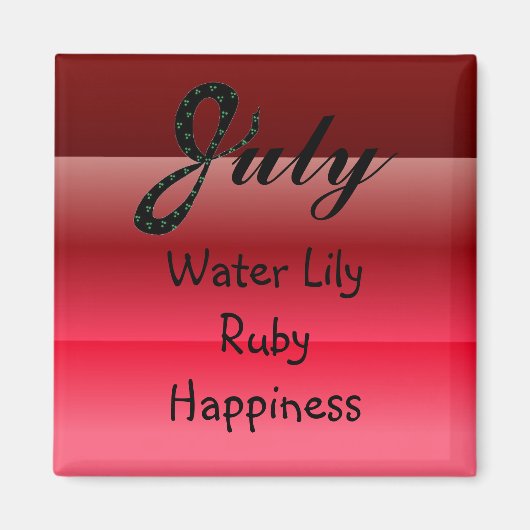 7月誕生日 マグネット (正面)