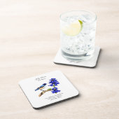 7月誕生月フラワーブルーバードアンドラークスパー コースター (右側)