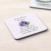 7月誕生月フラワーラークスパーフローラ コースター (左側)