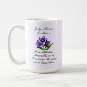 7月誕生月フラワーラークスパーフローラ コーヒーマグカップ (左)
