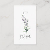 7月誕生月花 エンクロージャーカード (正面)