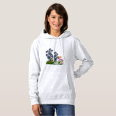 7月誕生花と石Tシャツ パーカ (正面フル)