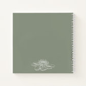 7月誕生花手紙に私の娘の記憶 ノートブック (裏面)