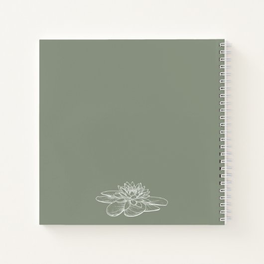 7月誕生花手紙に私の娘の記憶 ノートブック (裏面)