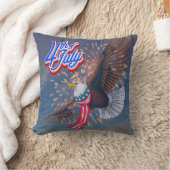 7月飛んでいる枕イーグル4日 クッション (ブランケット)