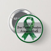 7月骨髄提供認識度月 缶バッジ (正面&裏面)