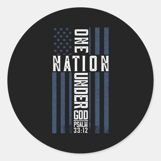 7月1日のクリスチャン4日アメリカ神の下の国 ラウンドシール (正面)