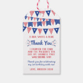 7月1日の誕生日のリトルフィレクラッカー4th ギフトタグ (正面)