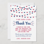 7月1日の誕生日のリトルフィレクラッカー4th サンキューカード (正面)