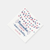 7月1日の誕生日のリトルフィレクラッカー4th スタンダードカクテルナプキン (角)