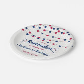 7月1日の誕生日のリトルフィレクラッカー4th ペーパープレート (アングル)