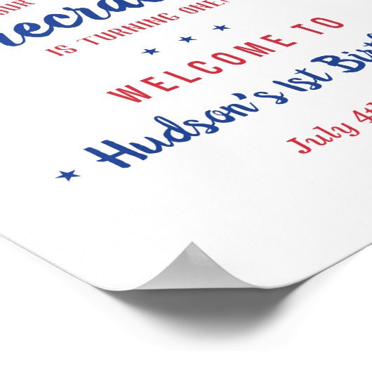 7月1日の誕生日のリトルフィレクラッカー4th ポスター (角)