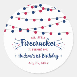 7月1日の誕生日のリトルフィレクラッカー4th ラウンドシール