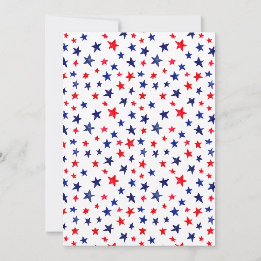 7月1日の誕生日のリトルフィレクラッカー4th 招待状 (裏面)