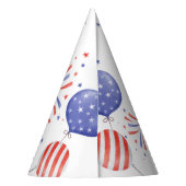7月1日の誕生日の愛国的な4日 パーティーハット (裏面)