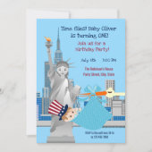 7月1日バースデーボーイパーティの招待状 招待状 (正面)