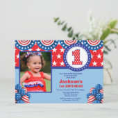 7月1日第4回誕生日招待状 招待状 (スタンド正面)