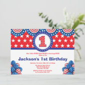 7月1日第4回誕生日招待状 招待状 (スタンド正面)