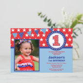 7月1日第4回誕生日招待状 招待状 (スタンド正面)