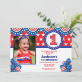 7月1日第4回誕生日招待状 招待状 (スタンド正面)