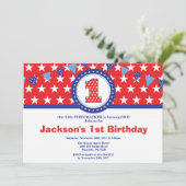 7月1日第4回誕生日招待状 招待状 (スタンド正面)