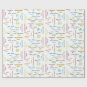 7月1日誕生日ギフト包装紙 ラッピングペーパー (フラット)