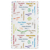 7月1日誕生日抱き枕 スモールペーパーバッグ (正面)