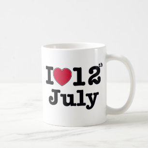 7月12日誕生日の私の日 コーヒーマグカップ