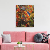7月14お祝いパリでヴィンセント・ヴァン・ゴッホ キャンバスプリント (インサイチュ (リビング))