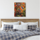 7月14お祝いパリでヴィンセント・ヴァン・ゴッホ キャンバスプリント (インサイチュ (寝室))