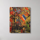 7月14お祝いパリでヴィンセント・ヴァン・ゴッホ キャンバスプリント (正面)