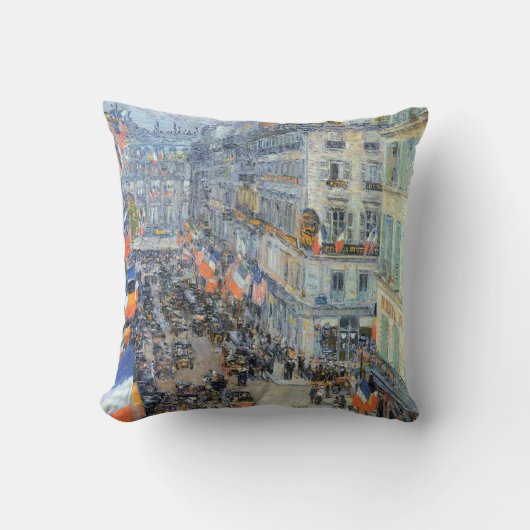 7月14日Rue Daunnou by Childe Hasssam クッション (正面)