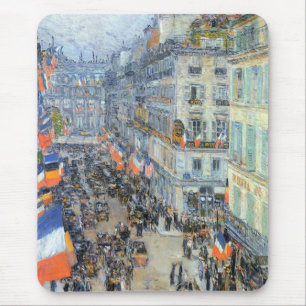 7月14日Rue Daunnou by Childe Hasssam マウスパッド